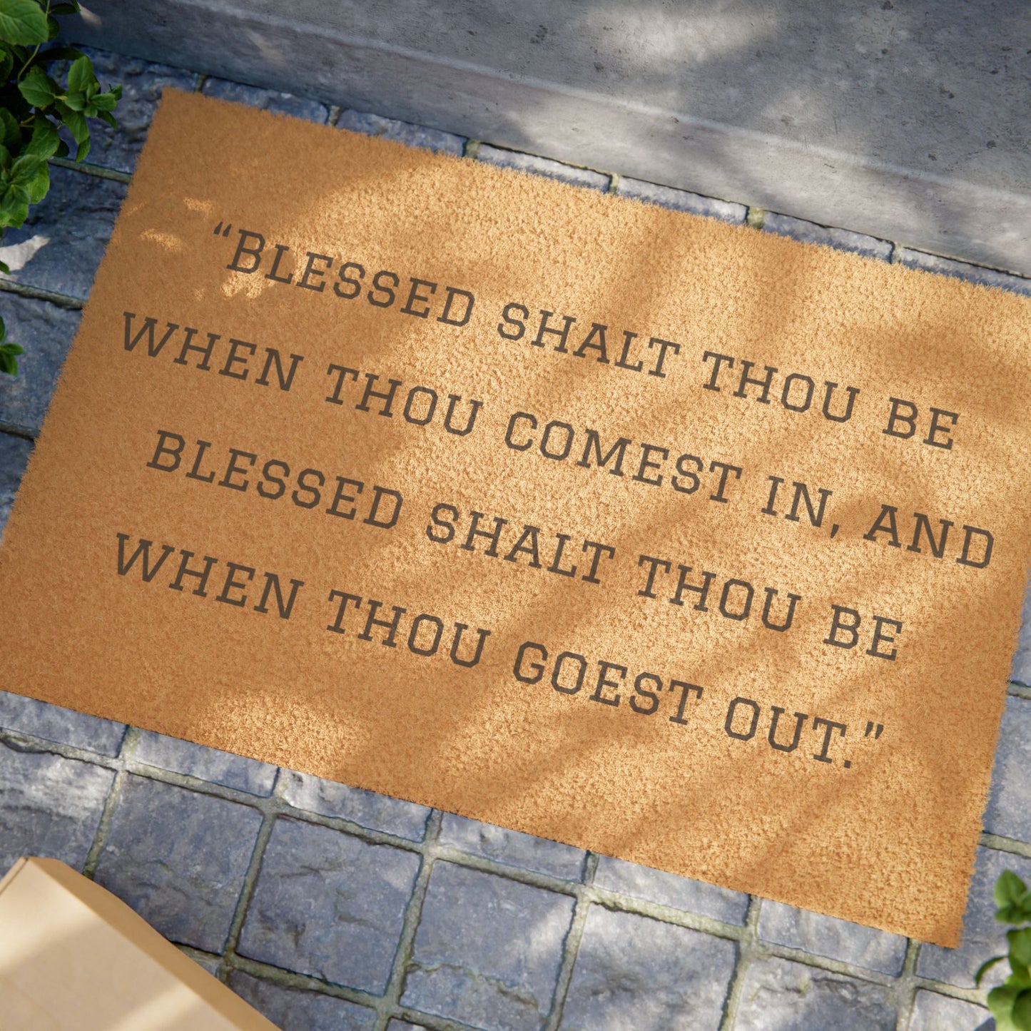 Blessed Coming and Going – Deuteronomy 28:6 Doormat