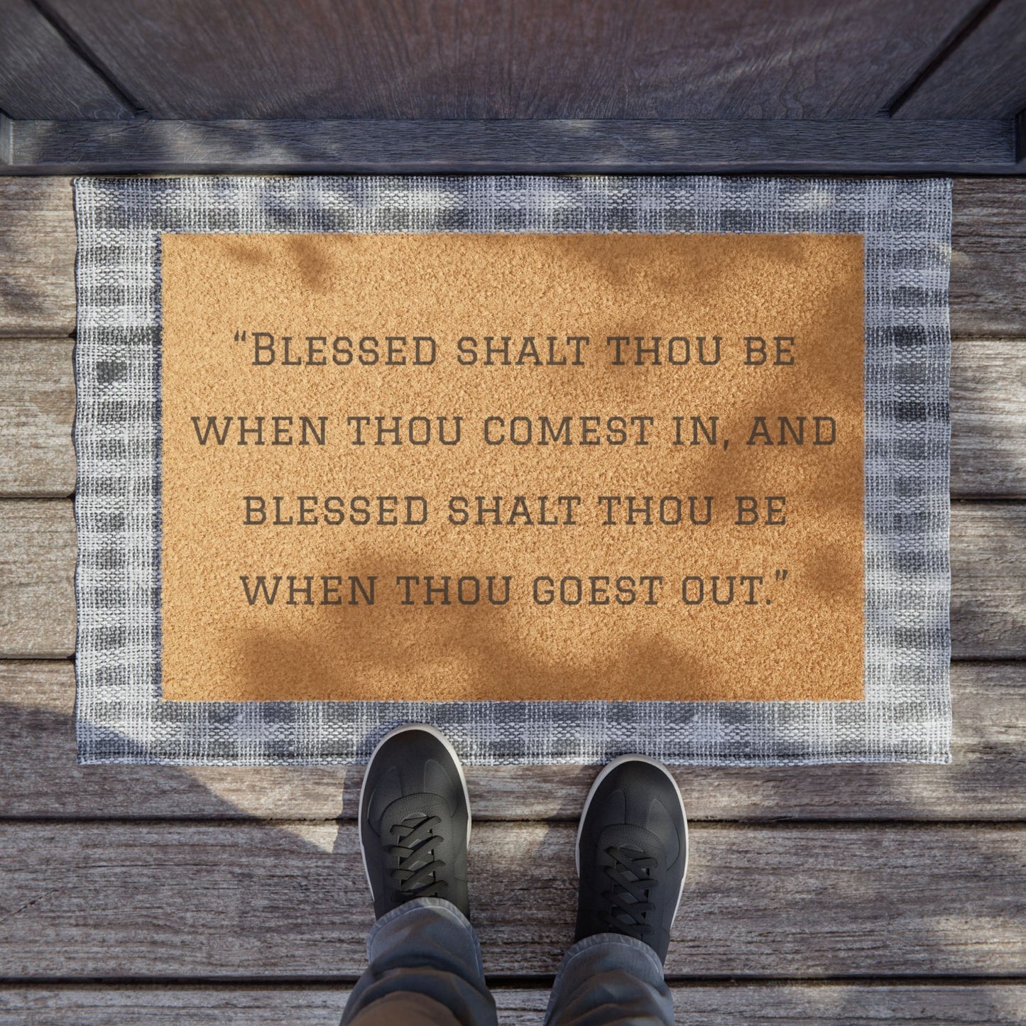 Blessed Coming and Going – Deuteronomy 28:6 Doormat